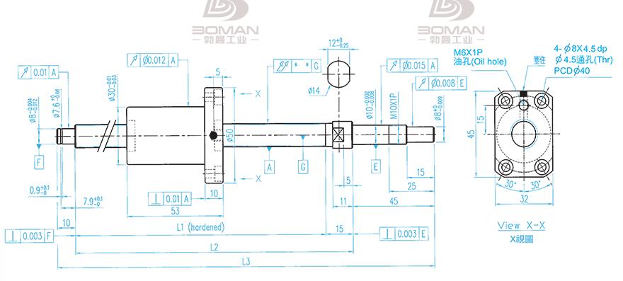 TBI XSVR01210B1DGC5-580-P1 tbi滚珠丝杆选型资料